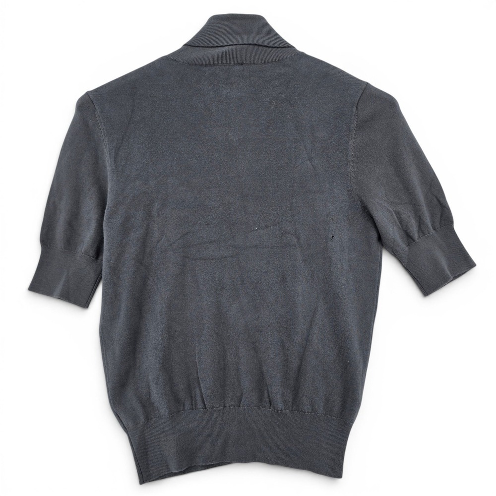 Majestic Filatures Gray Organic Cotton Turtleneck Sweater F 1 US XS Quiet Luxury - Picture 2 of 7
